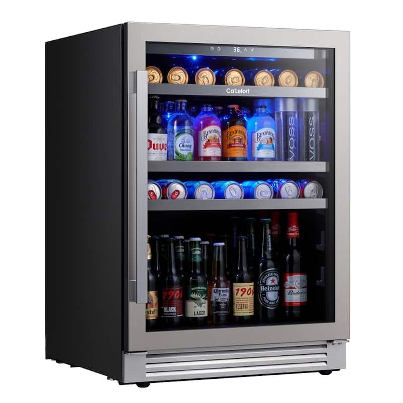 TWO Beverage Cooler 280 Can Beverage Center Refrigerators (Set of 2x24inch) - 48 inch