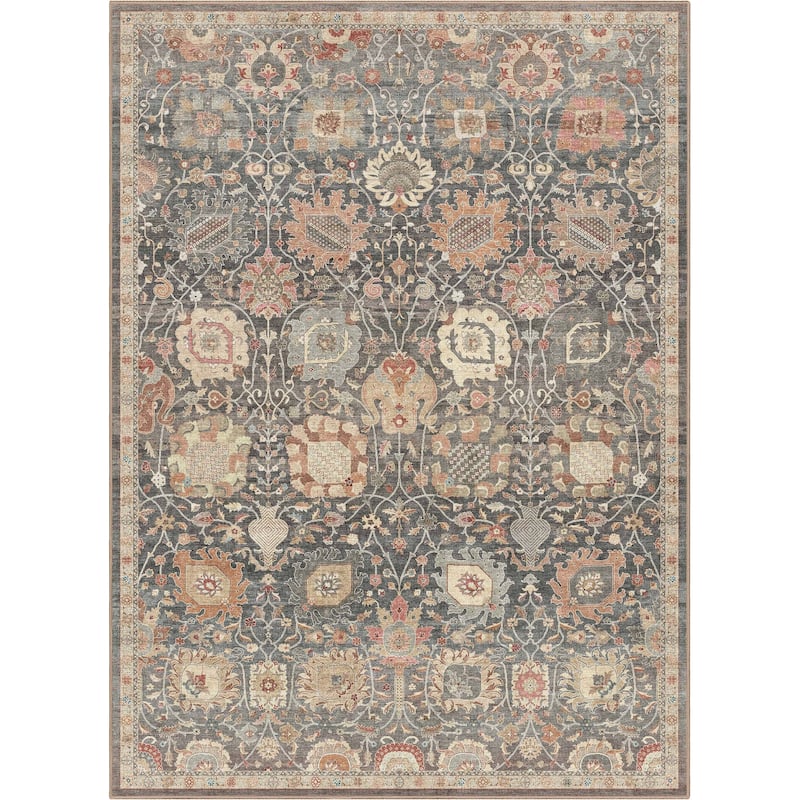 Well Woven Apollo Serapi Vienna Medallon Vintage Flat-Weave Area Rug