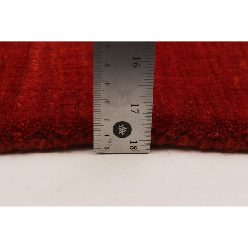 Kashkuli Gabbeh Red Rug 4'3" x 5'10" - 4'3 x 5'10