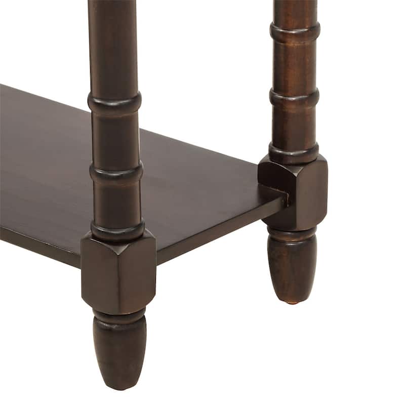 Solid Wooden Console Sofa Table, With 2 Drawers, Bottom Storage Shelves, Easy Assembly, Farmhouse Console Sofa Table