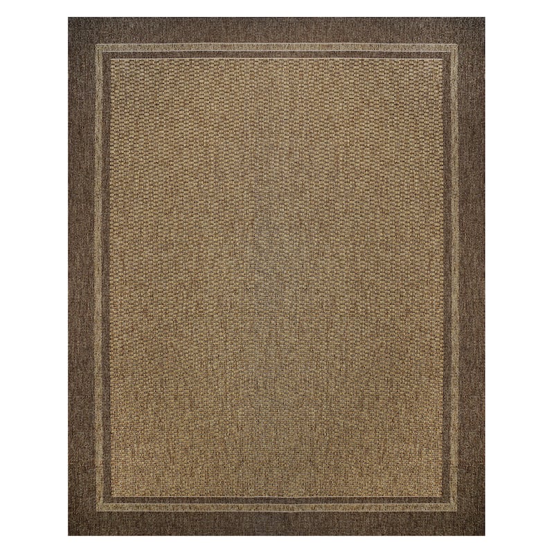 Gertmenian Grace Premium Multi-Size Multi-Colored Flatweave Indoor/ Outdoor Area Rug Collection - 6'6"x9'6" - CHARLESTON HAVANA