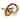 Element Knot Decorative Sculpture - Antique Brass Gold