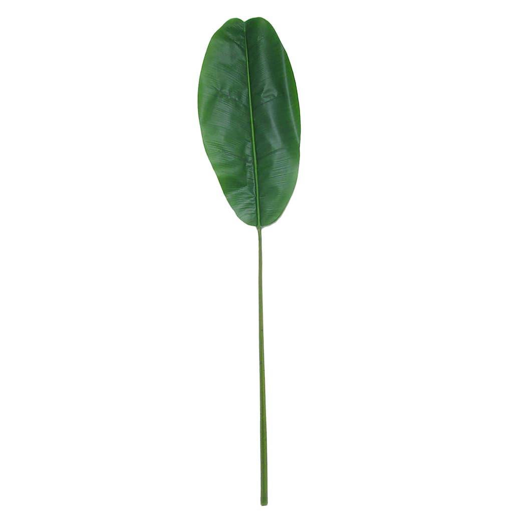 Set of 2 Large Artificial Banana Travelers Palm Leaf Stem Plant Greenery Foliage Spray Branch 51.5in - 51.5" L x 11.5" W x 1" DP