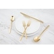 preview thumbnail 6 of 4, Cambridge Beacon Gold Mirror 20-Piece Flatware Set