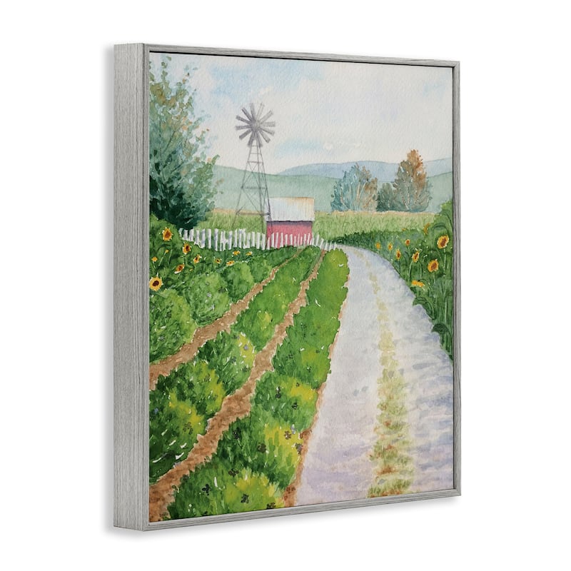 Stupell Tranquil Farm Path Framed Giclee Art Design By Stephanie Fielden