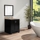 preview thumbnail 15 of 14, Design House Ventura Espresso Bathroom Medicine Cabinet Mirror 30 x 30