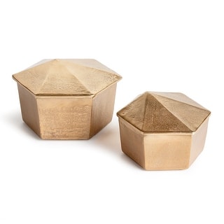 Luca Lidded Boxes, Set of 2