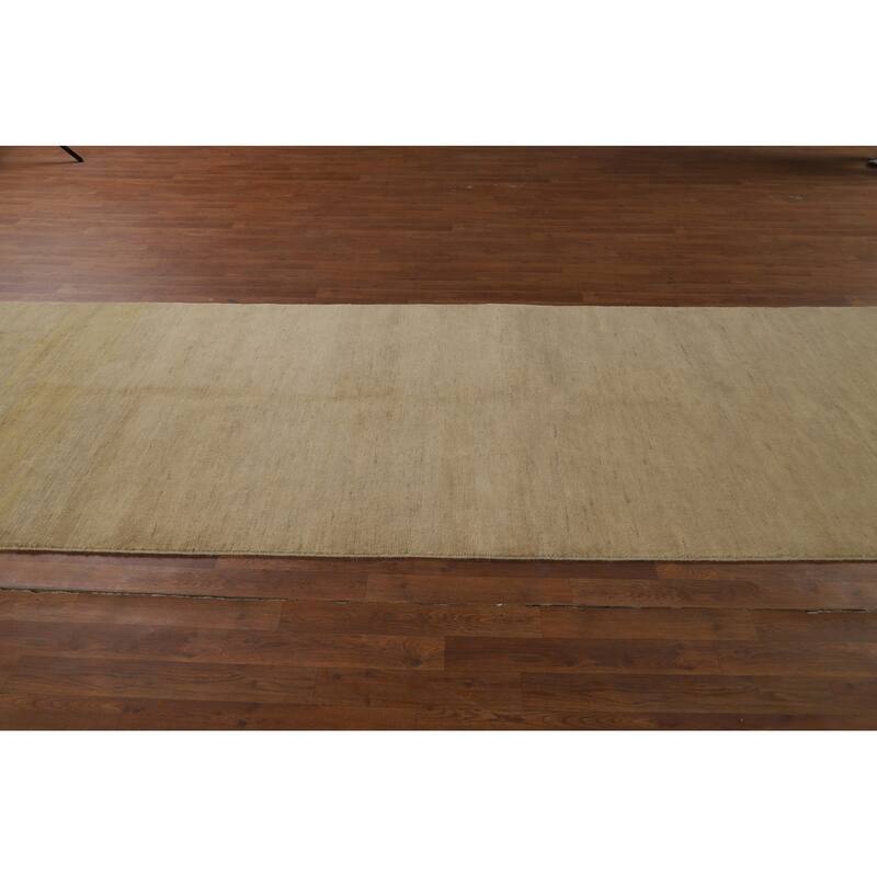 Gabbeh Oriental Runner Rug Hand-Knotted Wool Carpet - 4'1"x 11'3"