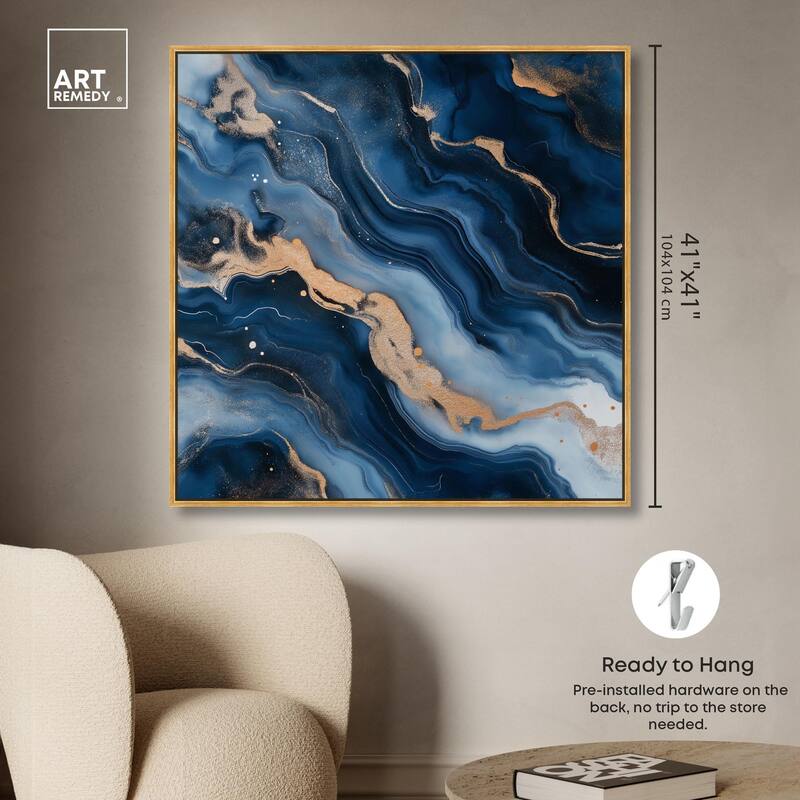 Deep Sea Geode II Canvas by Art Remedy
