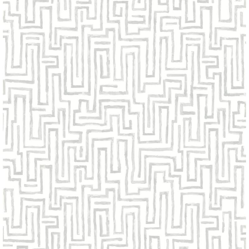 A-Street Prints Ramble Grey Geometric Wallpaper