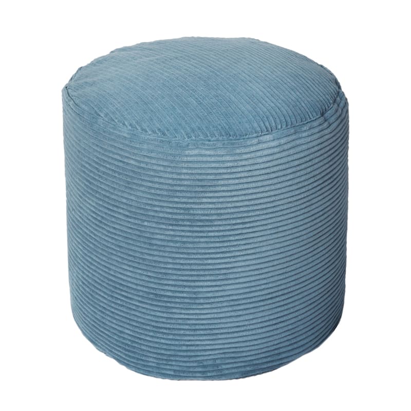 Sorra Home Indoor Soft Corduroy Small Round Pouf