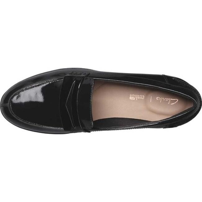 clarks penny loafers womens