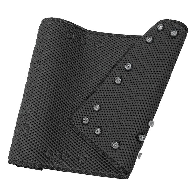 Black Non-Slip Foam Bathtub Shower Mat With Suction Cups - 36" x 17"