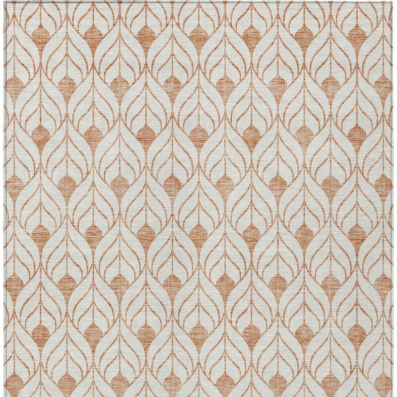 HomeRoots Geometric Transitional Rectangle Outdoor Rug