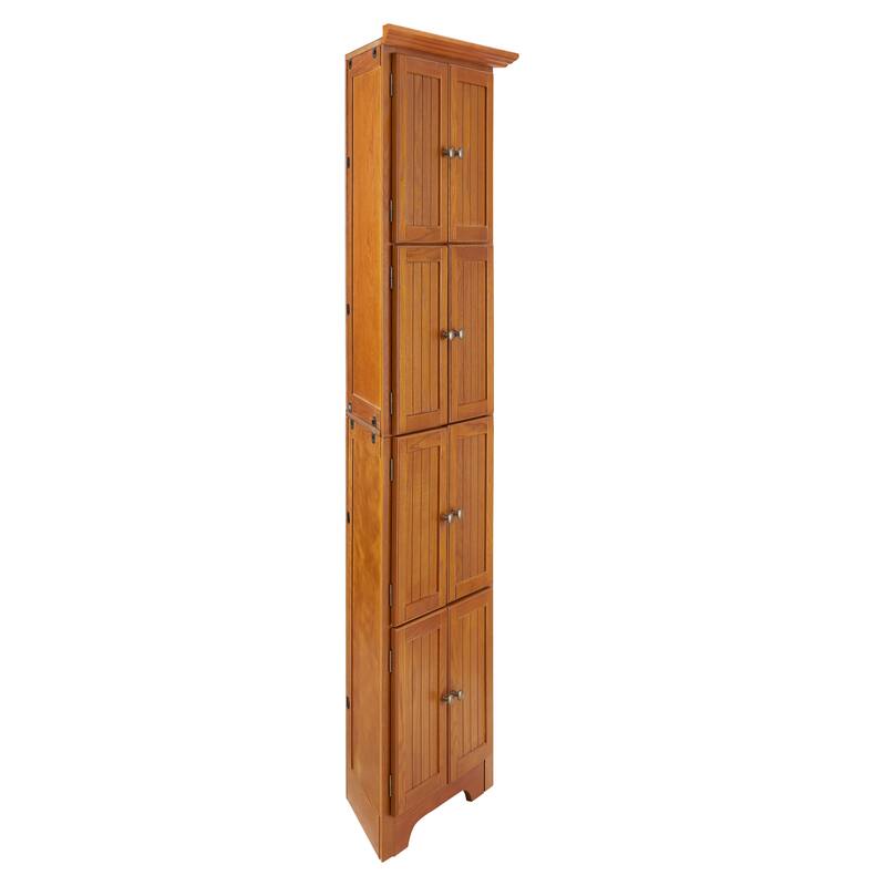 4-Tier 72" Corner Kitchen Pantry Storage Cabinet