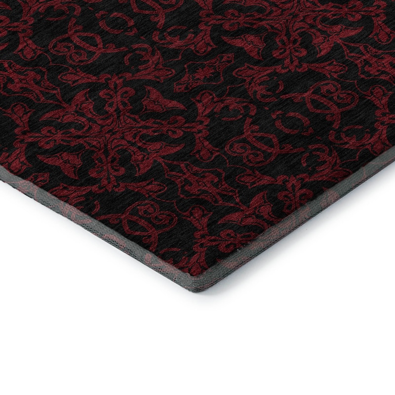 Premium Washable Super Soft Dark Traditional Mayfield Rug