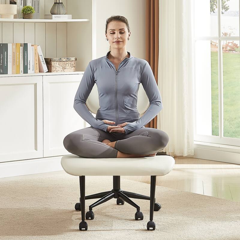 Bestier Cross Legged Office Chair, Adjustable Height Ergonomic ADHD Chair, Swivel Seat for Yoga Meditation home office