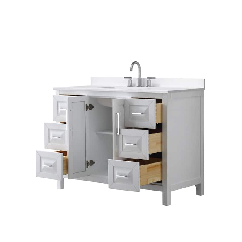 Wyndham Collection WCV252548S-QTZ-US3MXX Daria 48" Free Standing