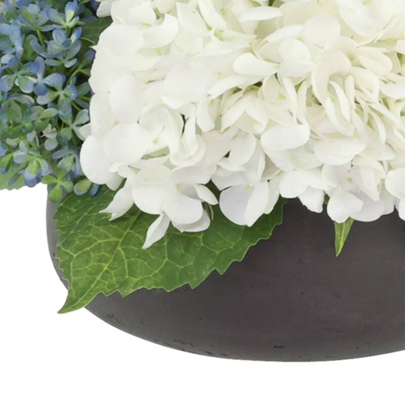 Modern Centerpiece with Orchids and Hydrangeas - 15