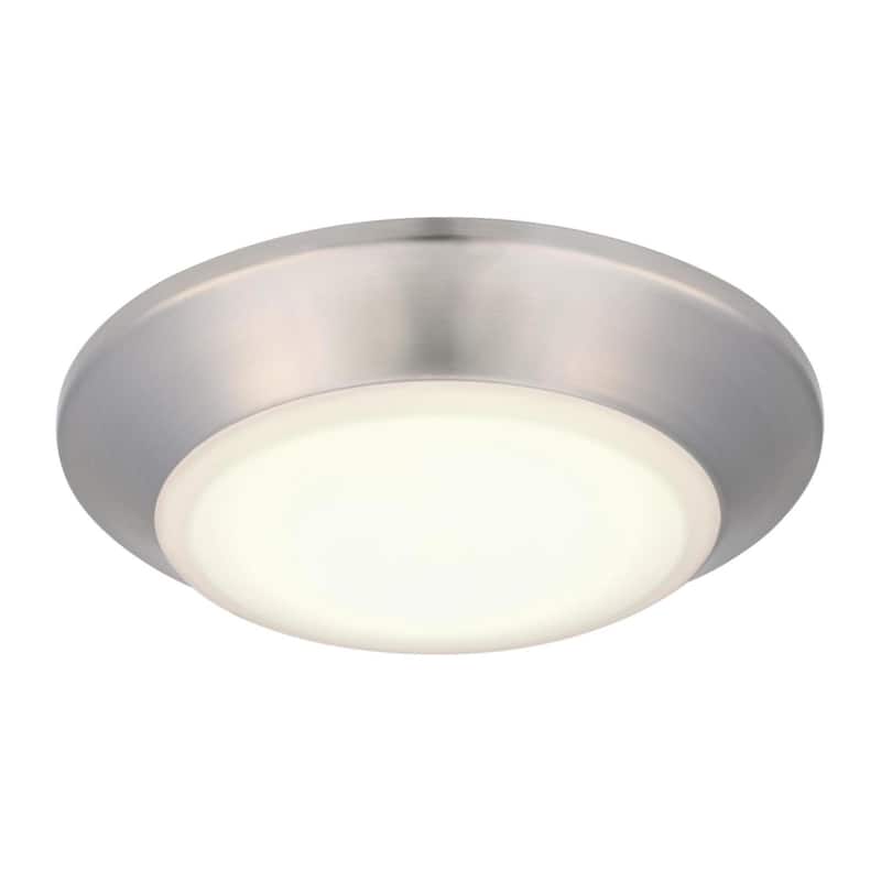 Westinghouse 6133900 Makira 6" Wide Flush Mount Bowl Ceiling Fixture - Brushed Nickel