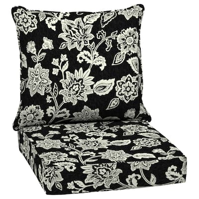 Arden Selections Ashland Jacobean Outdoor Deep Seat Cushion Set - 24 W x 24 D in.