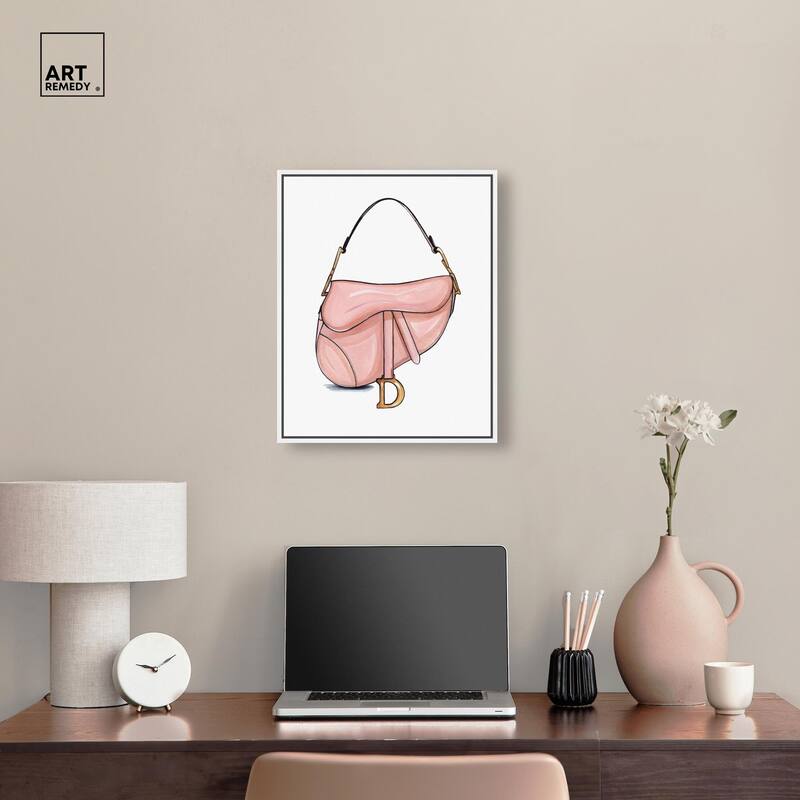 Doll Memories - Blush Pink Bag Canvas by Art Remedy