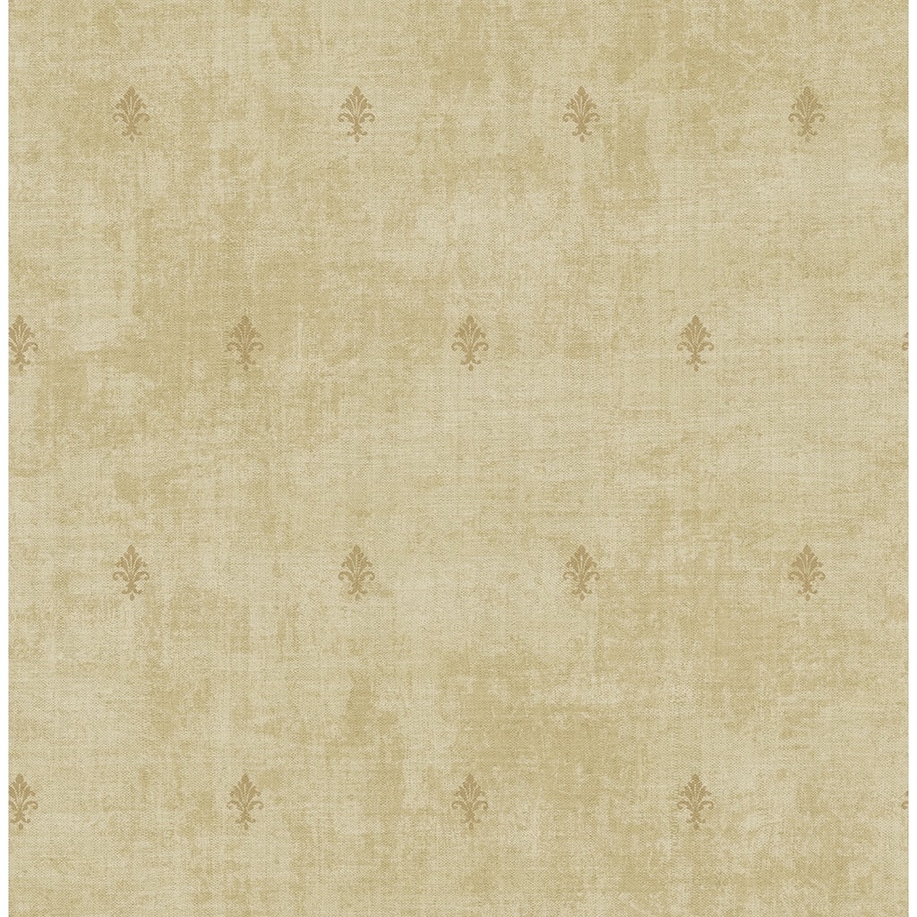Seabrook Designs Longthorpe Fleur De Lis Unpasted Wallpaper