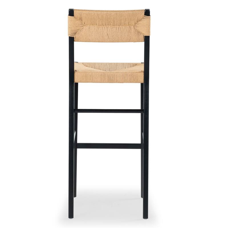 SAFAVIEH Couture Cody Rattan Barstool - 17"W x 20"D x 43"H