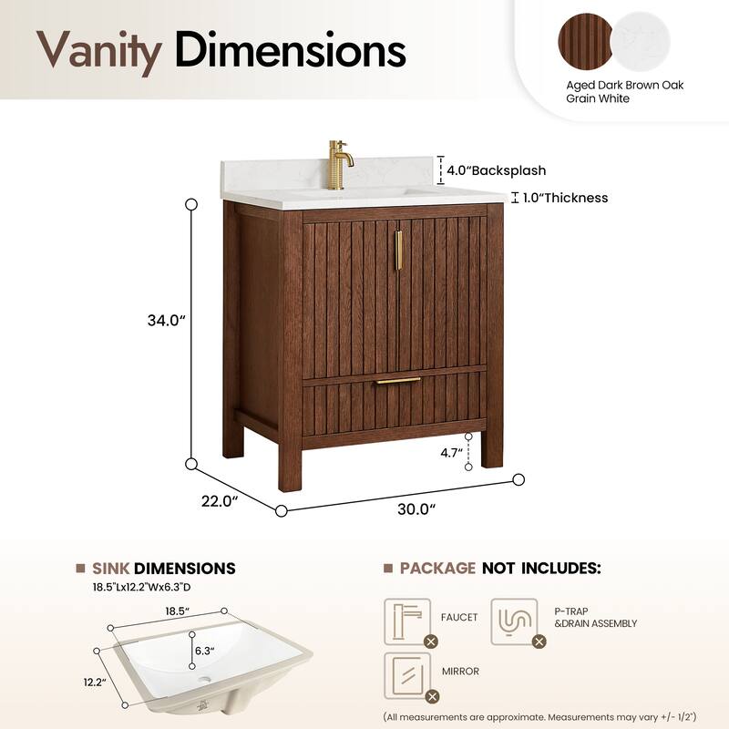 Shenzhen Bath Vanity with Composite Stone Top without Mirror