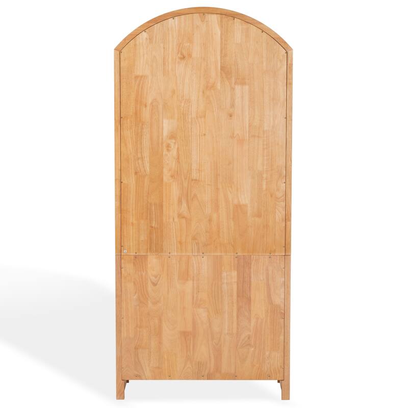 SAFAVIEH Couture Elladora Ribbed Front Wood Bookcase - 34"W x 15"D x 76"H