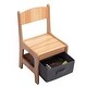 preview thumbnail 26 of 28, 3-in-1 Kids Wood Table and 2 Chairs - 24.4"L x 24.2"W x 19"H