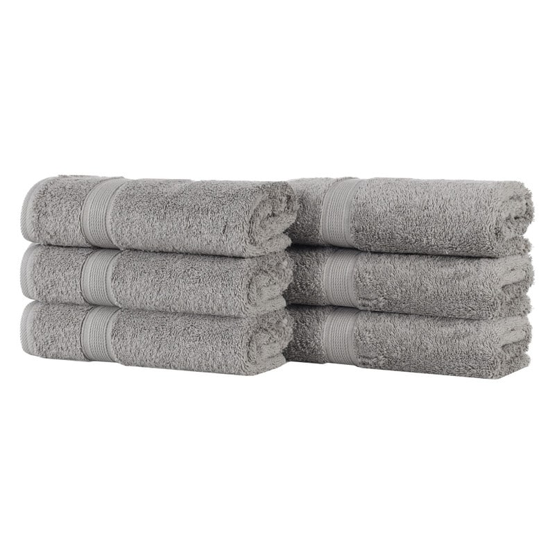 Superior Oregon Organic Cotton Solid Hand Towel, Set of 6