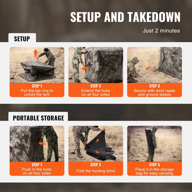 Hunting Blind Portable Resilient Hunting Tent for Turkey and Deer Hunting