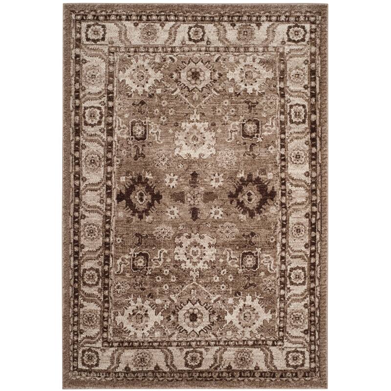SAFAVIEH Vintage Hamadan Bridget Traditional Oriental Rug - 4' Square - Taupe