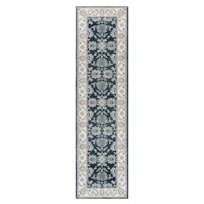Gertmenian Majestic Moena Traditional Oriental Floral Medallion Wide Border Area Rug