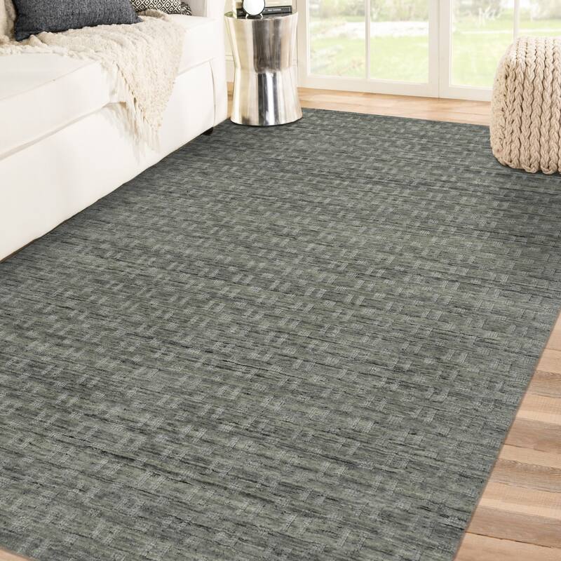 Houston Aliya Transitional Geometric Hand-Woven Area Rug - 2' x 3' - Gray