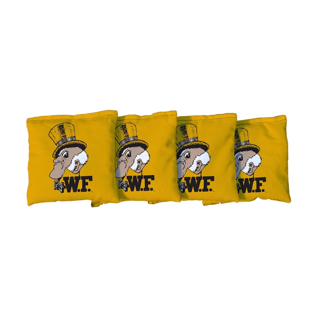College Vault Wake Forest Demon Deacons Yellow Cornhole Bags