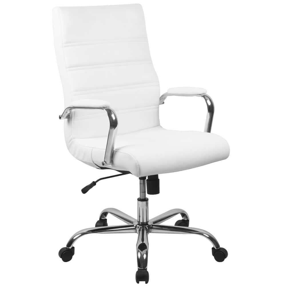 Option White LeatherSoft/Chrome Frame
