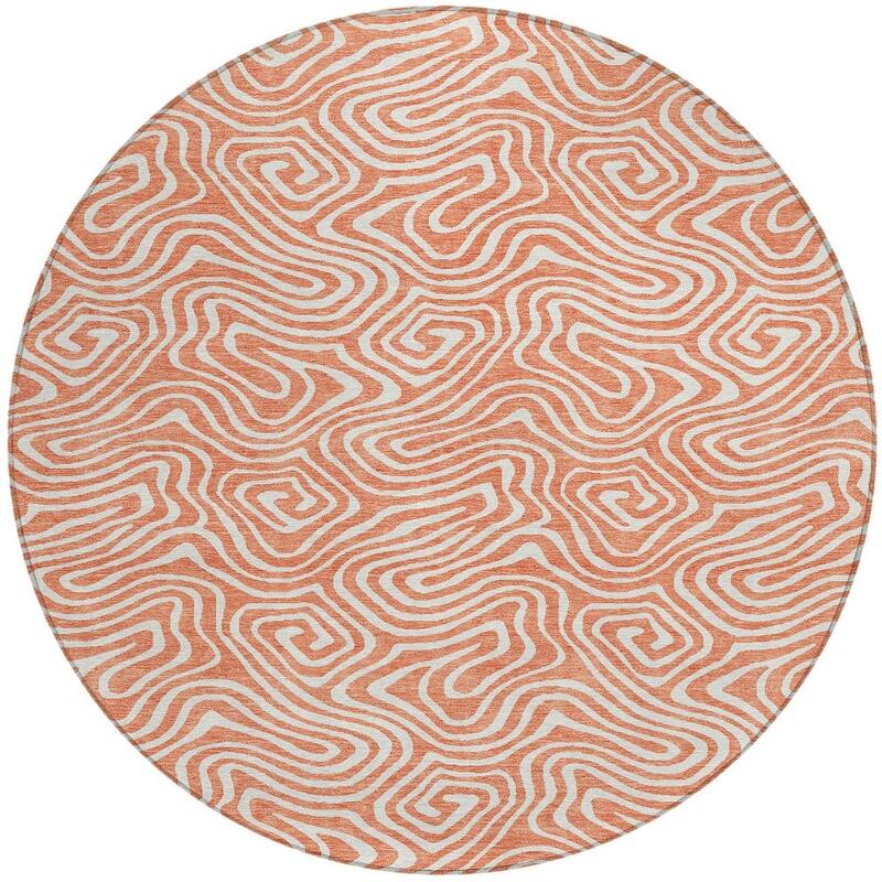 HomeRoots Abstract Transitional Rectangle Outdoor Rug