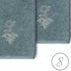 Authentic Hotel and Spa 100% Turkish Cotton Monica 2PC Embellished Washcloth Set