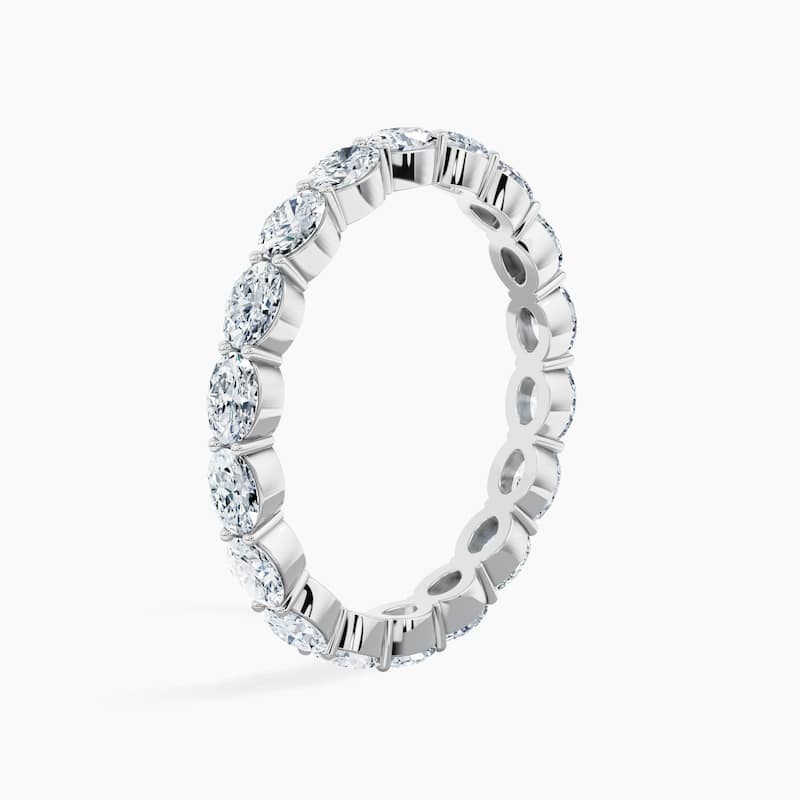 Auriya 14k Gold Oval East-West Lab Grown Diamond Eternity Band 1.80 - 7.50 ct. tw. (F-G, VS)