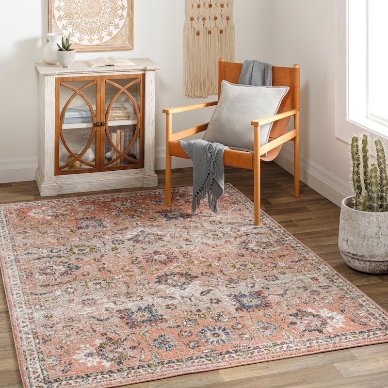 Artistic Weavers Ramona Traditional Vintage Area Rug - 5'3" x 7' - Orange