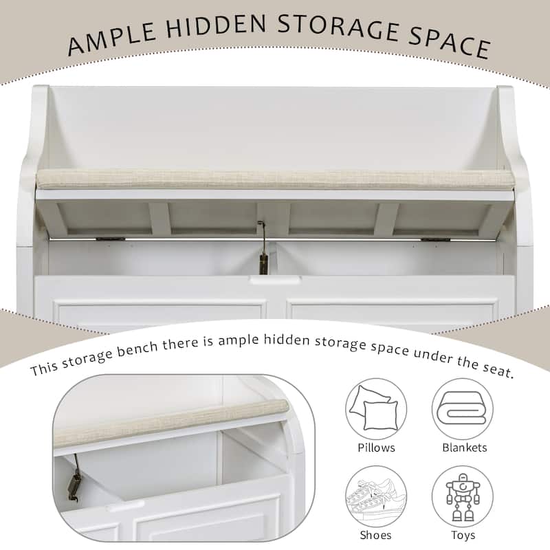 Entryway Multifunctional Storage Bench