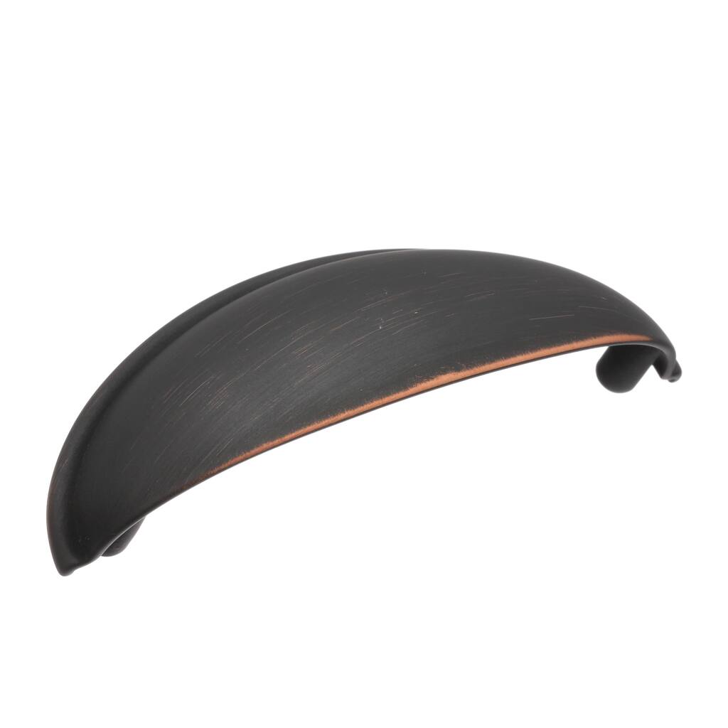 Cup Pulls Collection 3 in (76 mm) Center Oil-Rubbed Bronze Cup Pull - 5 Pack - Oil Rubbed Bronze