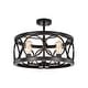 preview thumbnail 7 of 23, Warehouse of Tiffany Shacer 3-light Hoop Design Ceiling Lamp
