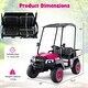 preview thumbnail 5 of 38, Costway 24V 7AH Kids Golf Cart 4WD 2 Seater Ride on Car with Sun Shade