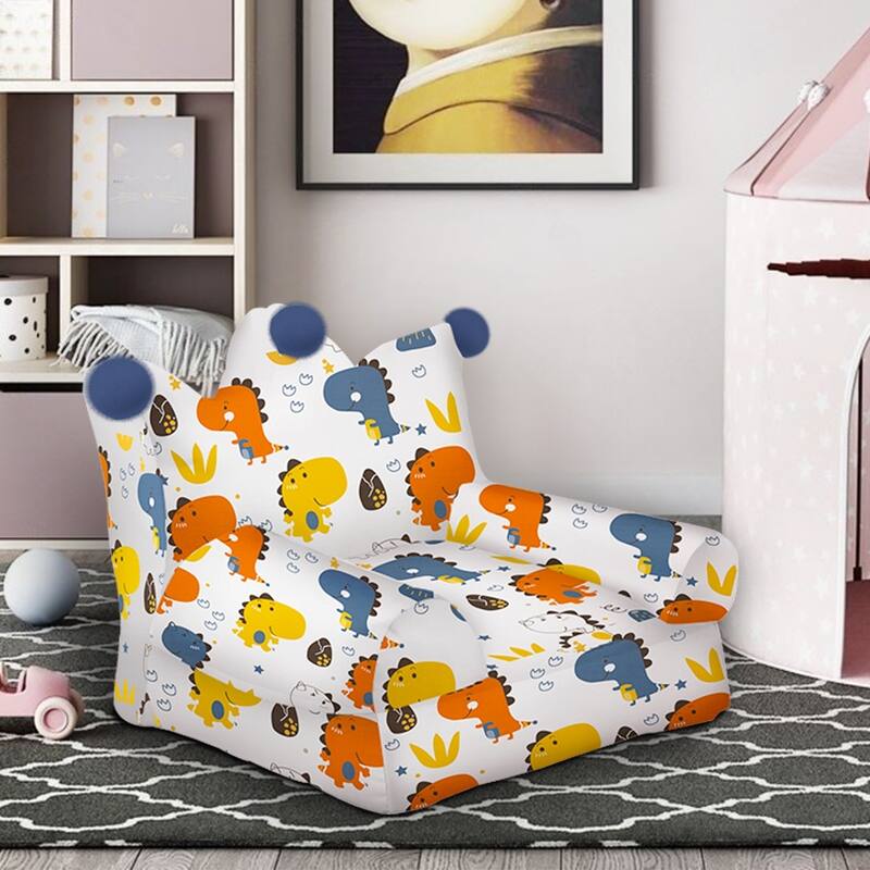 High-density Padding Kids Sofa with Armrest and Extra Pilow - 24" x 20" x 22"(L x W x H)