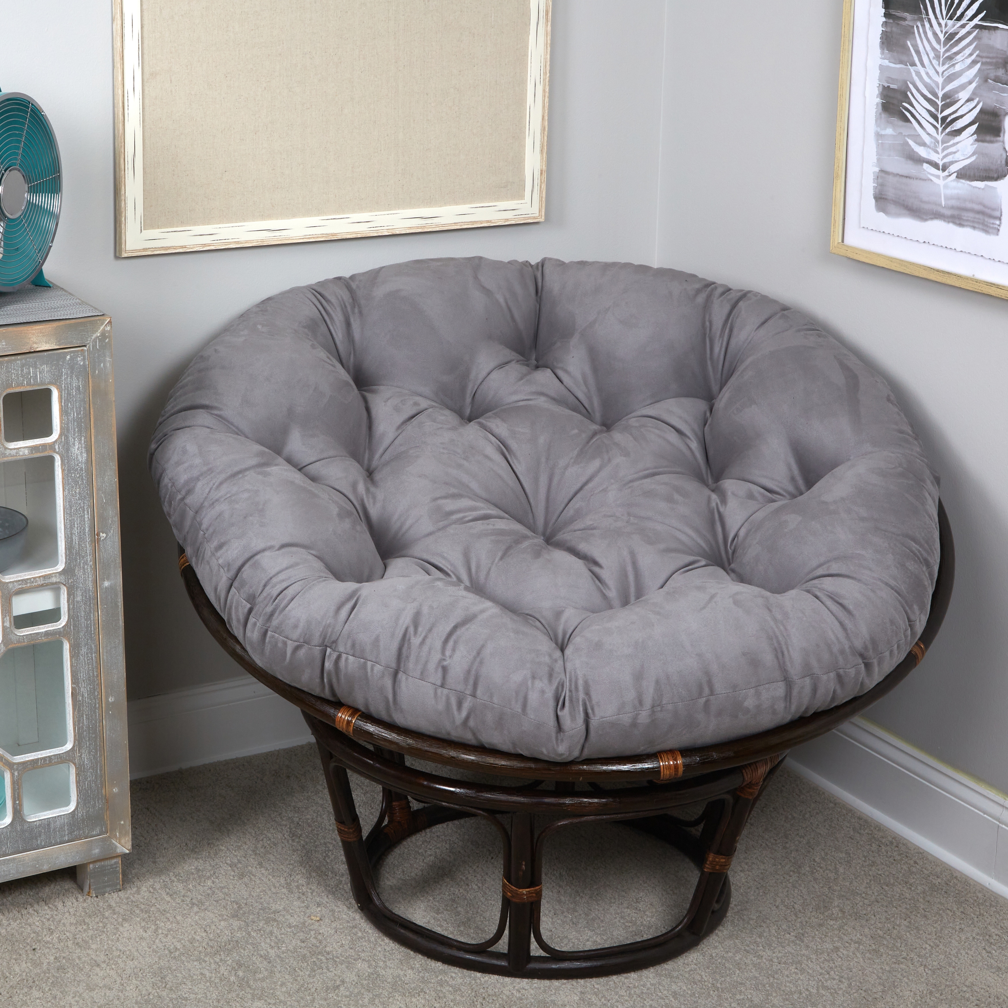 Fluffy papasan chair cushion discount