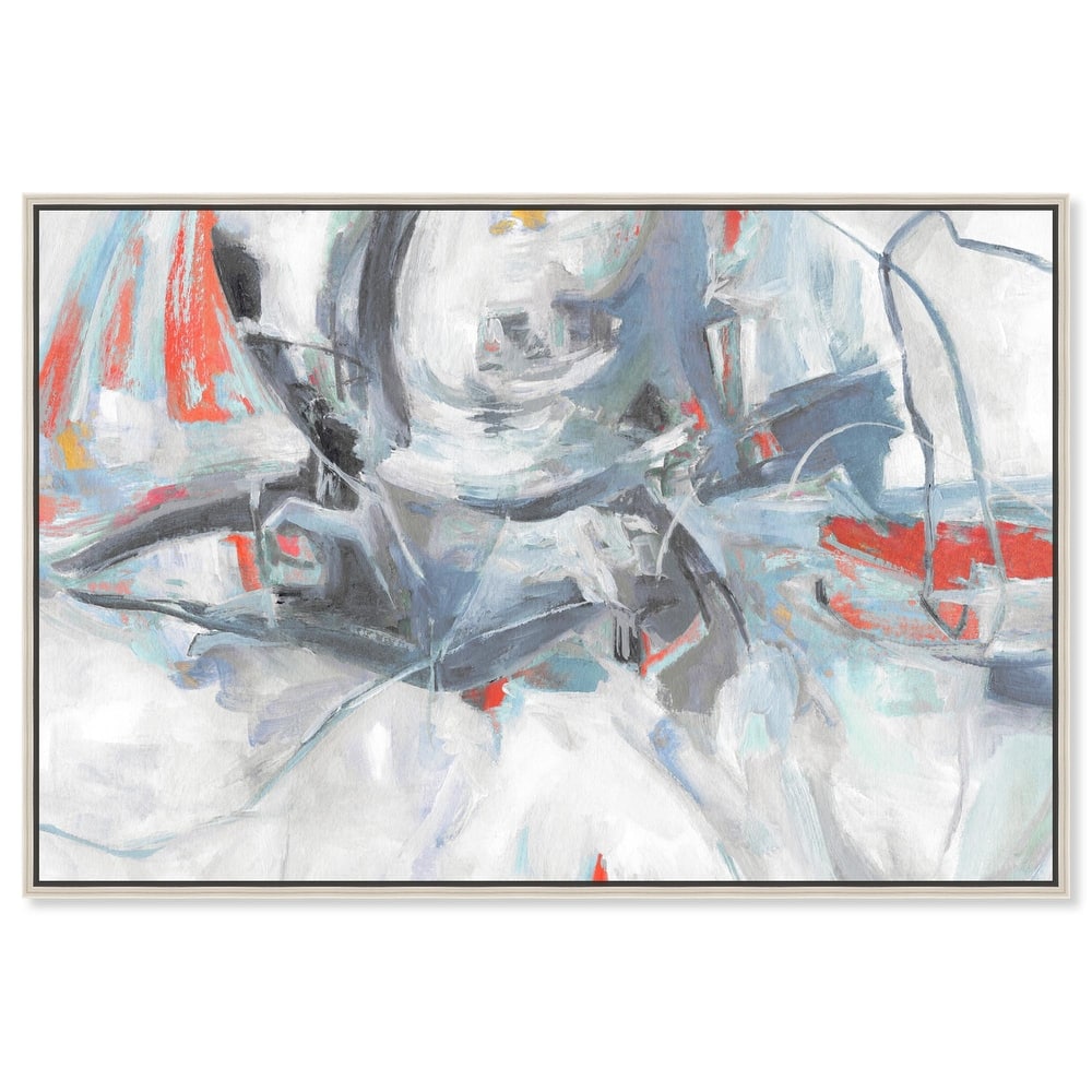 Grey Touches Canvas by Art Remedy