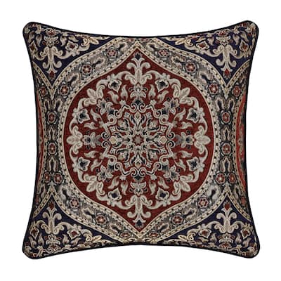 J. Queen New York Taormina 20" Square Decorative Throw Pillow